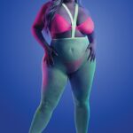 Plus Size Body Slim Suspender Stockings, Bralette & G-String Multi Color